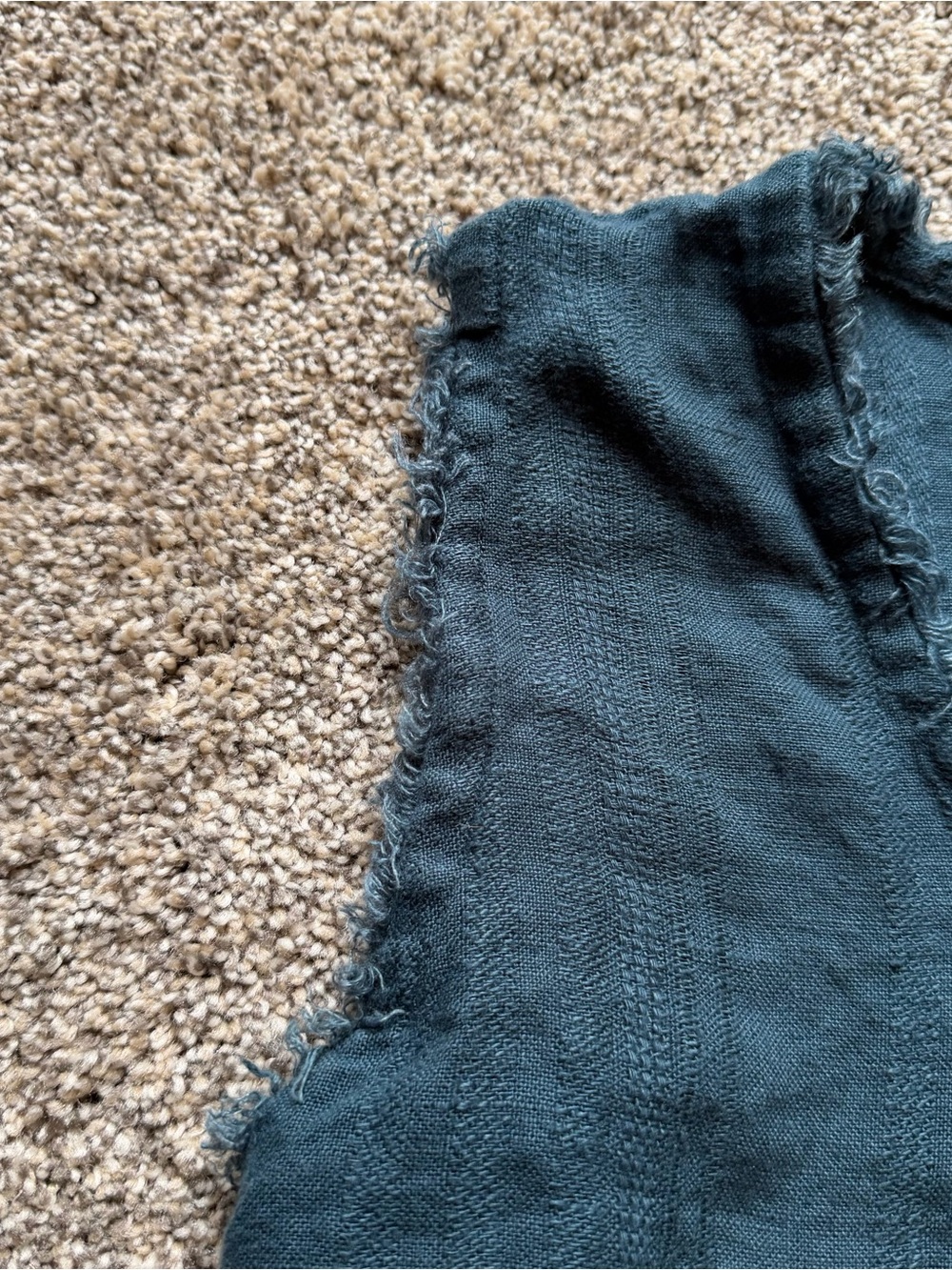 Mikoh Himalayas Frayed Sleeveless Linen Top Sz XS Costal Beach Cottagecore Boho - Picture 5 of 10